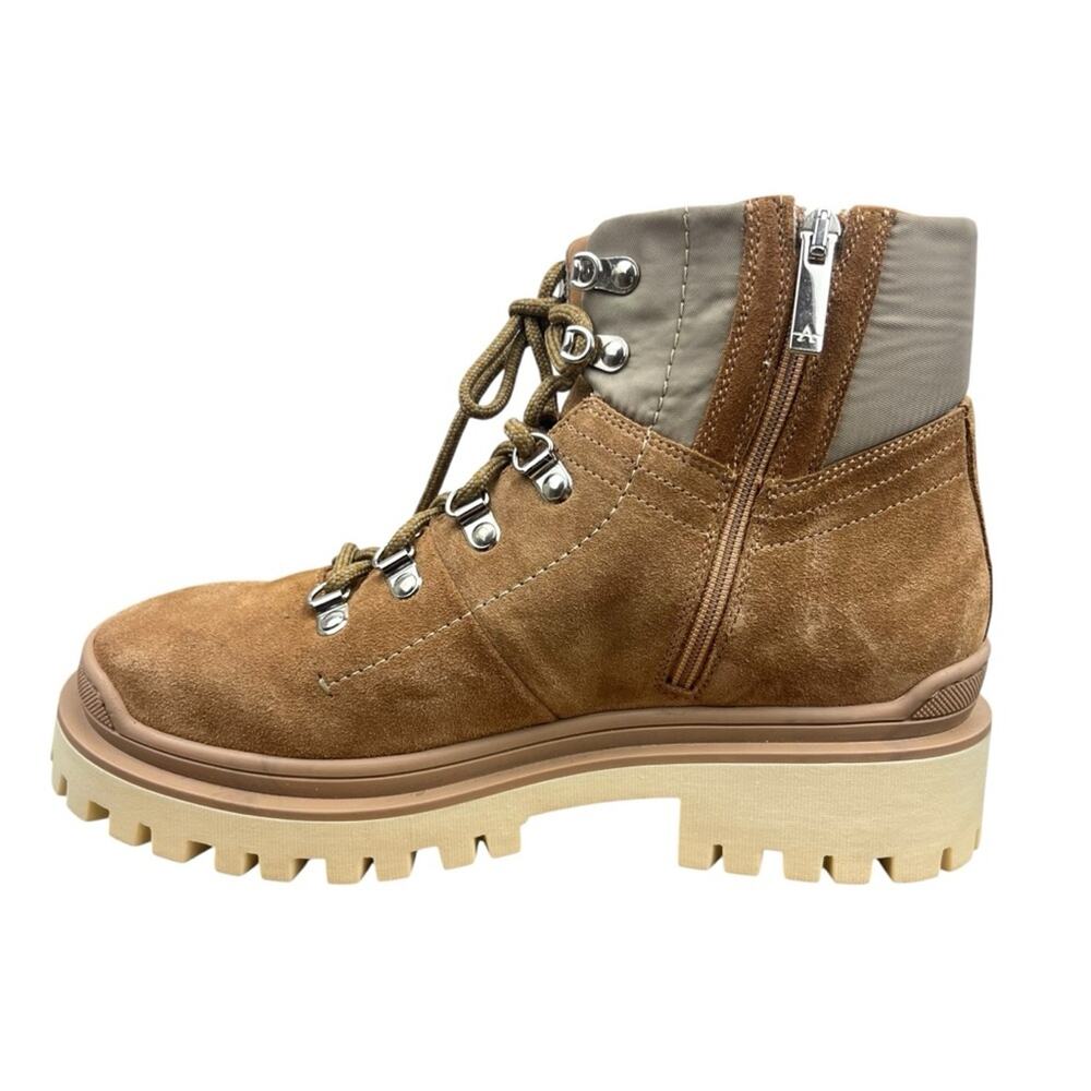 NEW Aquatalia Cynthia Combat Boots in Brown sz sz 9.5 Weatherproof Winter